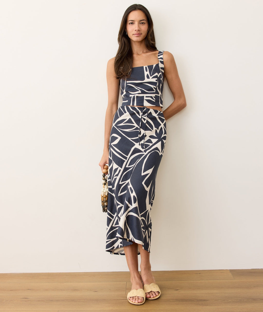 Avery Hemp Midi Skirt