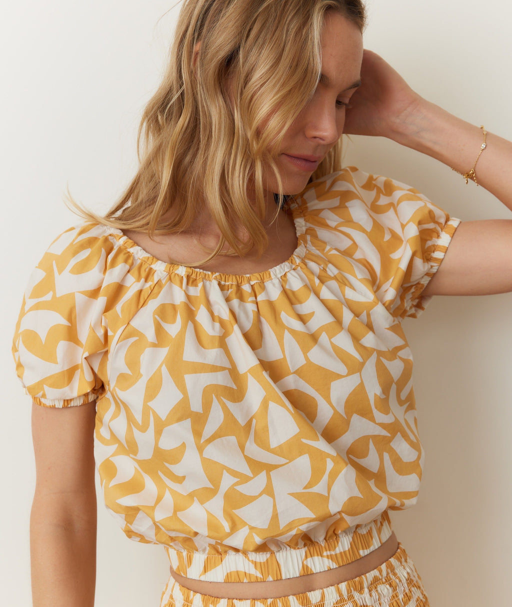 Marella Poplin Crop Blouse