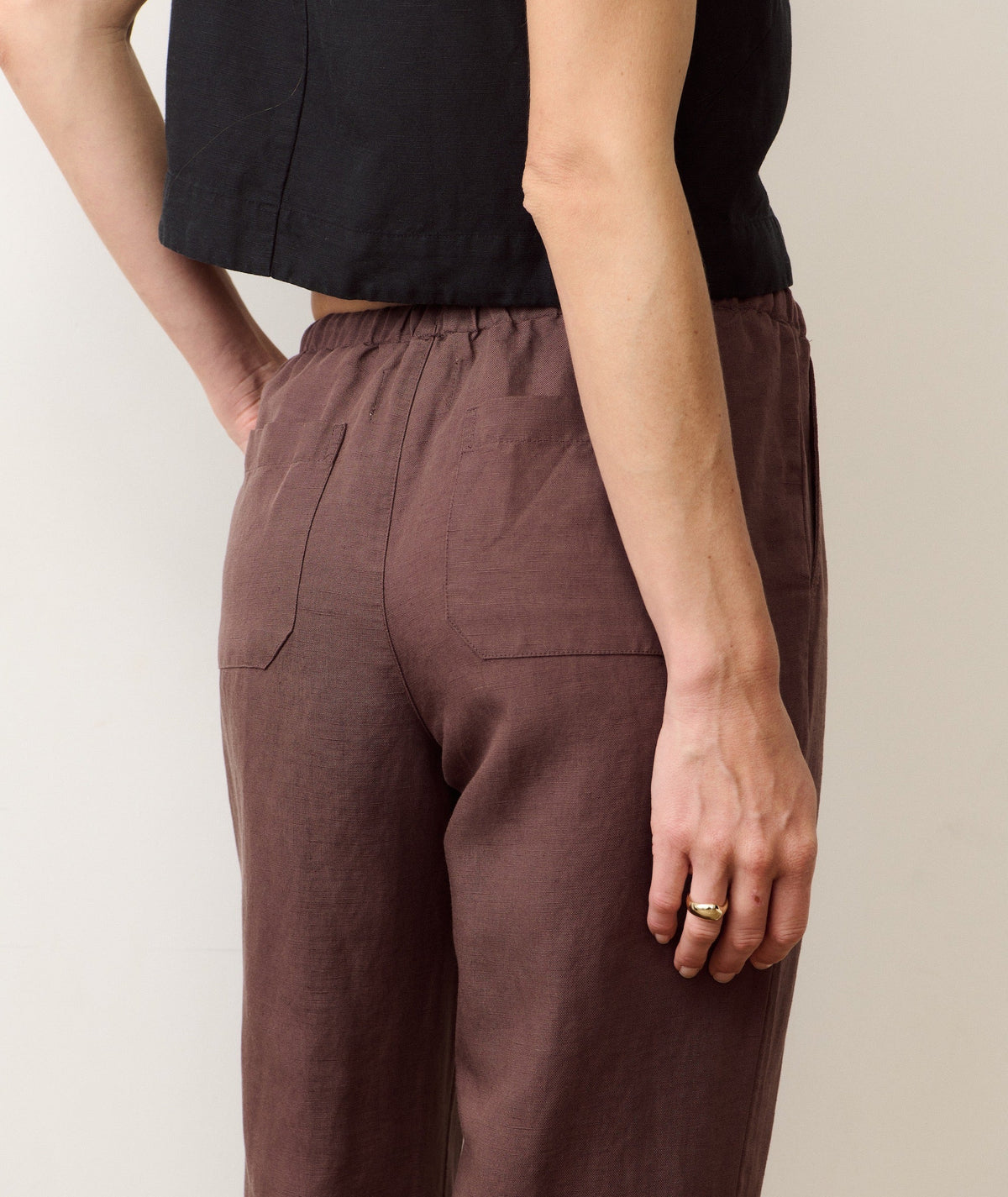 Linen Drawstring Pant