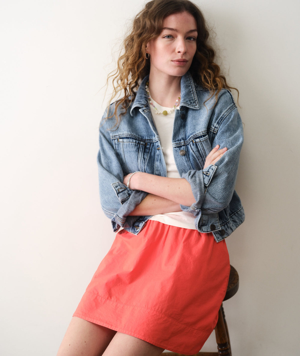 Lea Poplin Mini Skirt