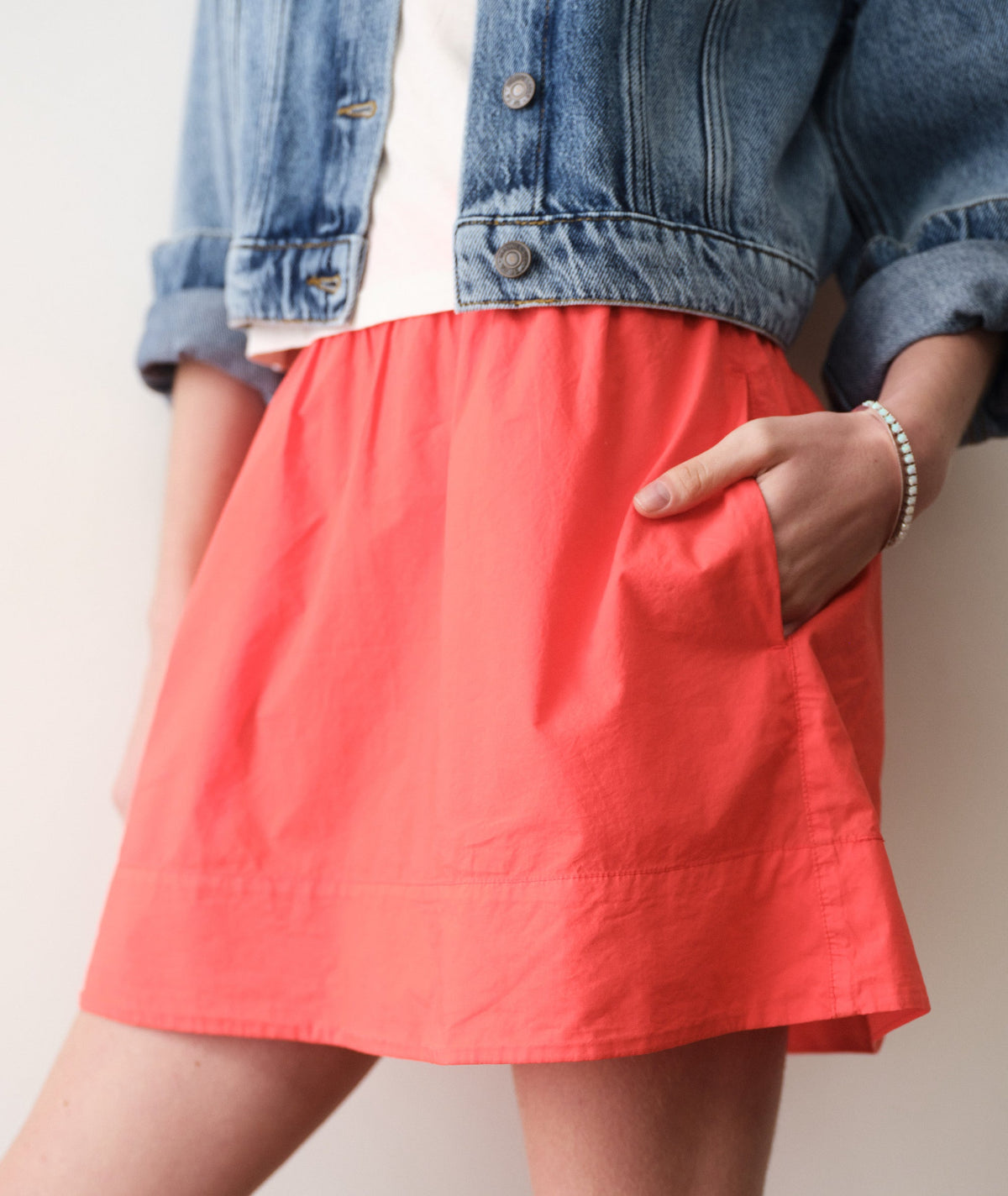 Lea Poplin Mini Skirt