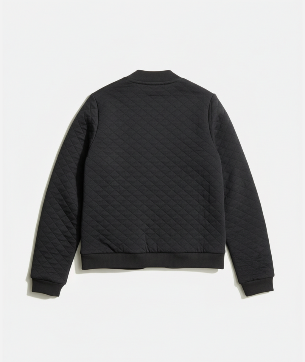 Women's Corbet Quilted Bomber in Black
