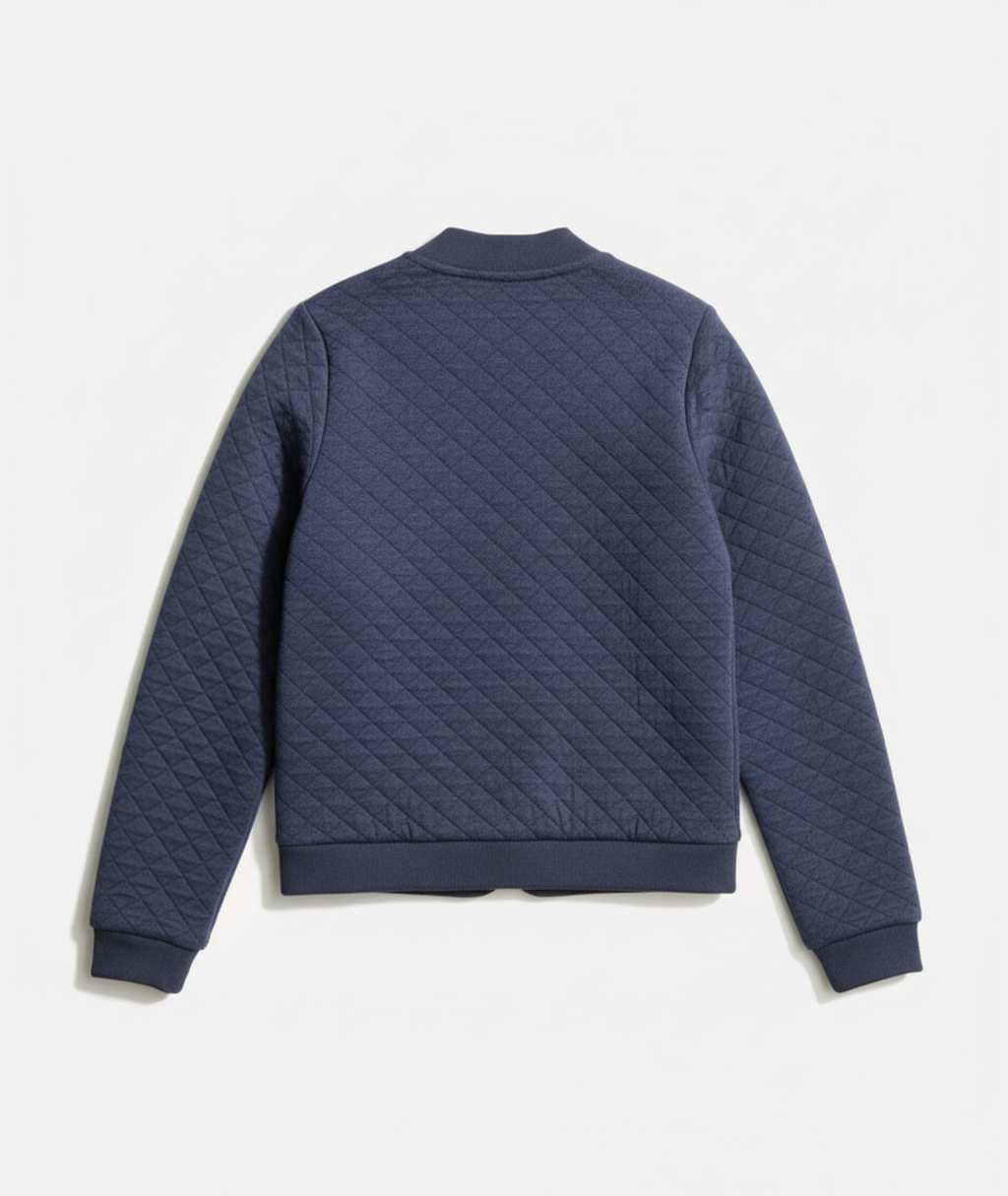 Women's Corbet Quilted Bomber in Navy