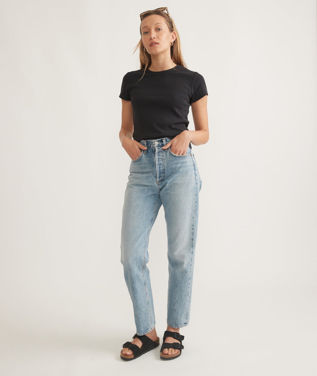 Lexi Rib Sun-In Crew Tee