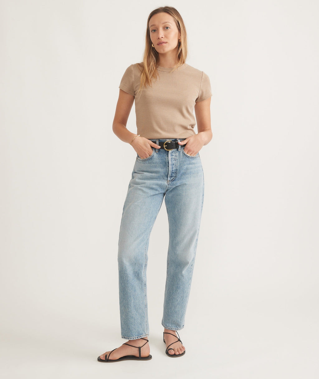 Lexi Rib Sun-In Crew Tee