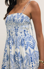 Nadine Airy Palm Maxi Dress