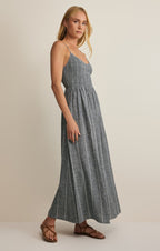 Romy Striped Linen Maxi Dress