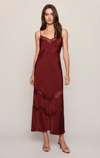 Bruna Lace Inset Midi Dress