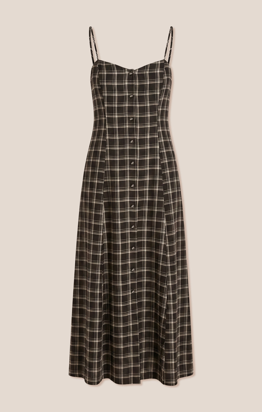 Angel Eyes Plaid Maxi Dress