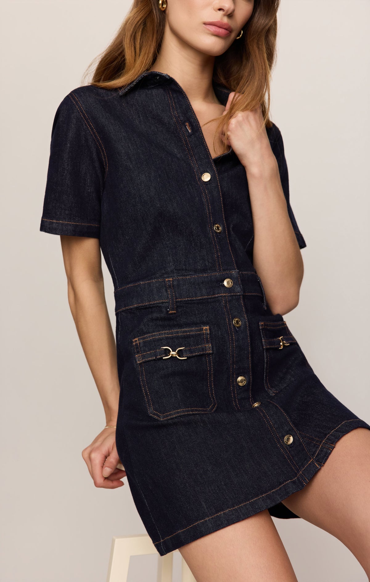 Crush Denim Mini Dress