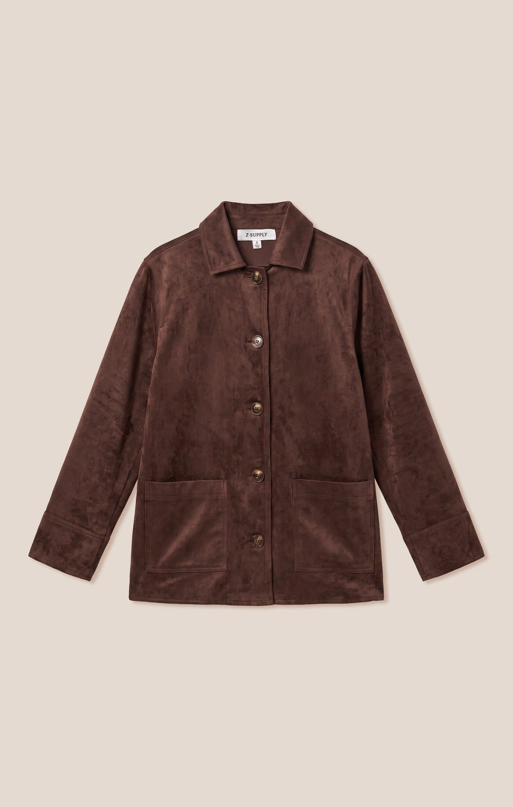 Decker Faux Suede Chore Coat