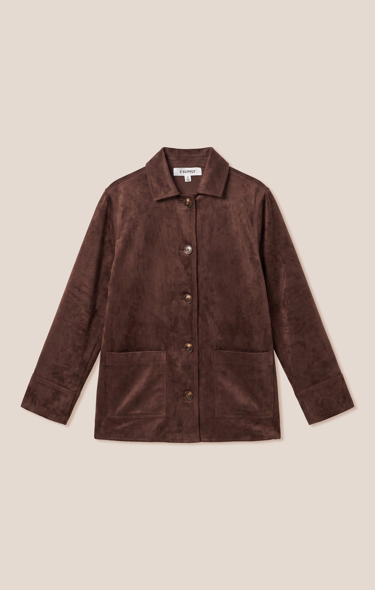 Decker Faux Suede Chore Coat