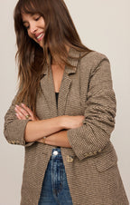 Evan Houndstooth Blazer
