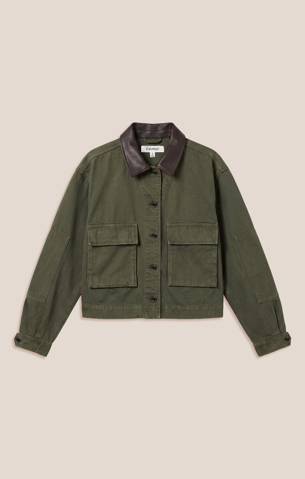 Rey Cropped Denim Chore Jacket