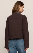 Rey Cropped Denim Chore Jacket