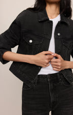 Daily Cropped Denim Jacket