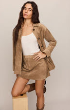 Perri Suede Mini Skirt