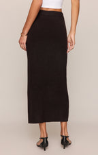 Cozy Moment Sweater Midi Skirt