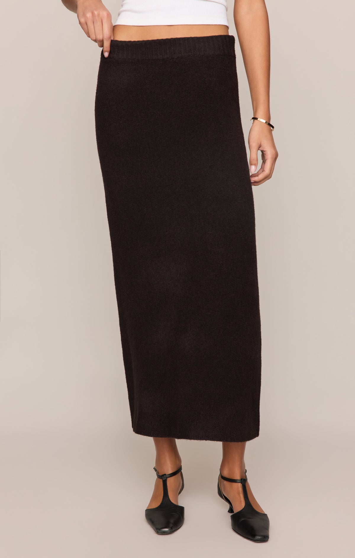 Cozy Moment Sweater Midi Skirt