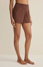 Dawn Smocked Silky Rib Short