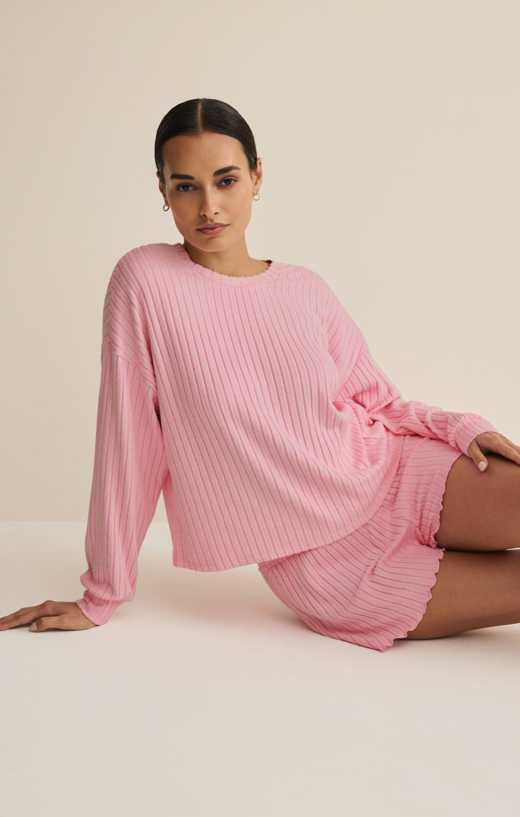 Dawn Smocked Silky Rib Short