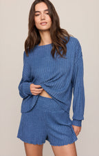 Dawn Smocked Silky Rib Short