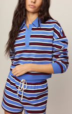 Low Key Stripe Fleece Short