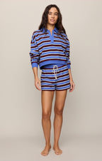 Low Key Stripe Fleece Short