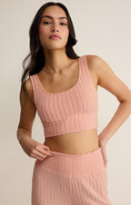 Zoe Silky Rib Tank Bra