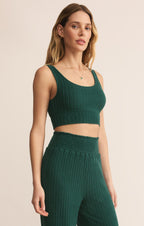 Zoe Silky Rib Tank Bra