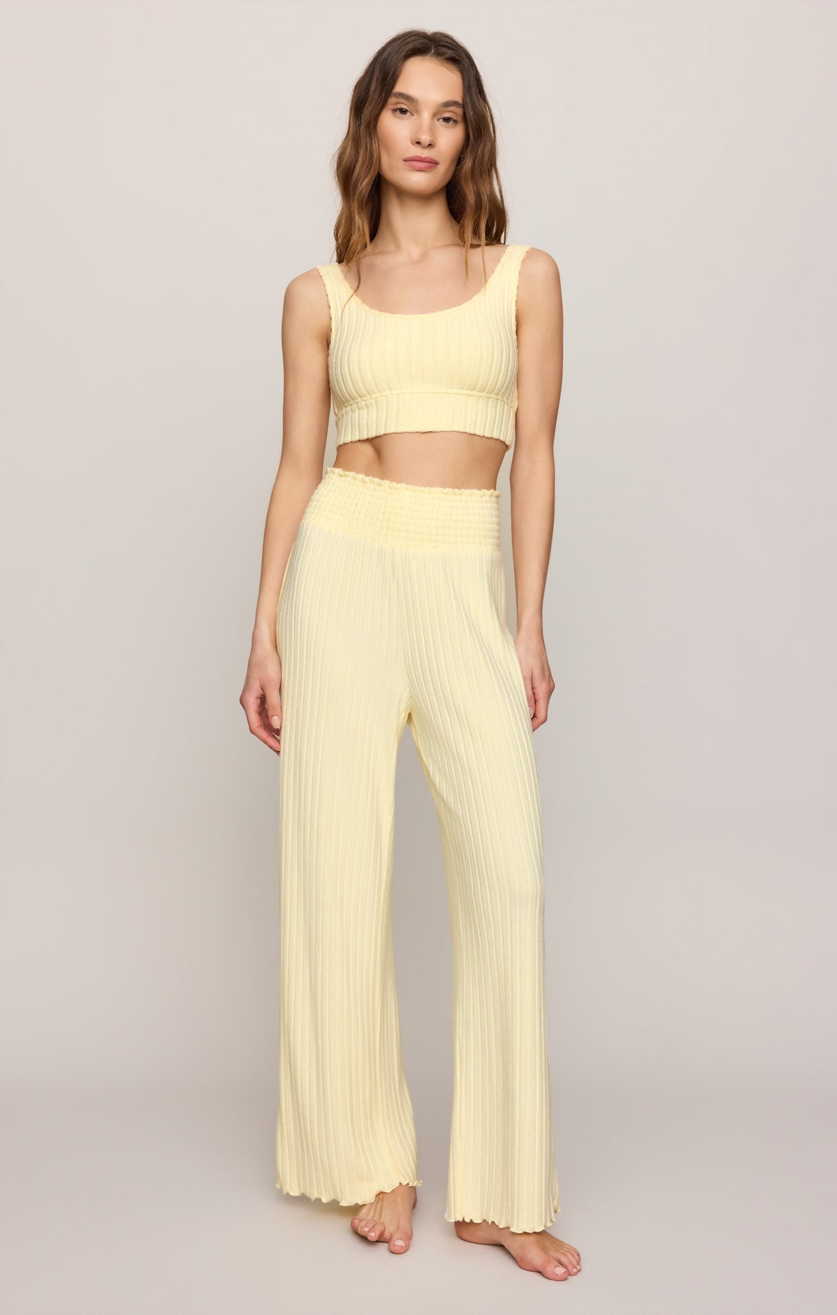 Zoe Silky Rib Tank Bra