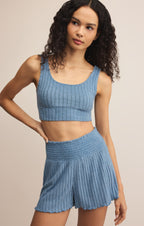 Zoe Silky Rib Tank Bra