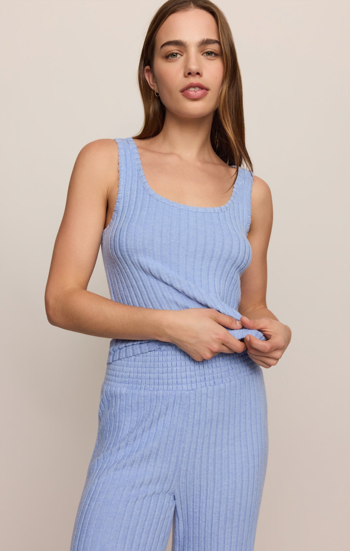 Double Scoop Silky Rib Tank