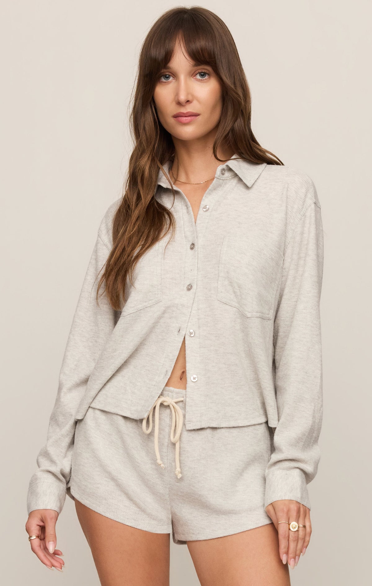Waffle Brushed Thermal Shirt