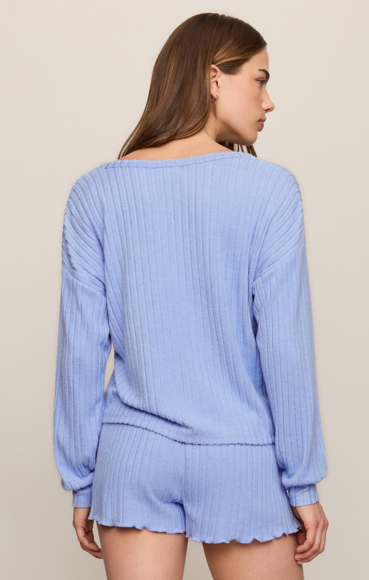 Daydreamer Silky Rib V-Neck