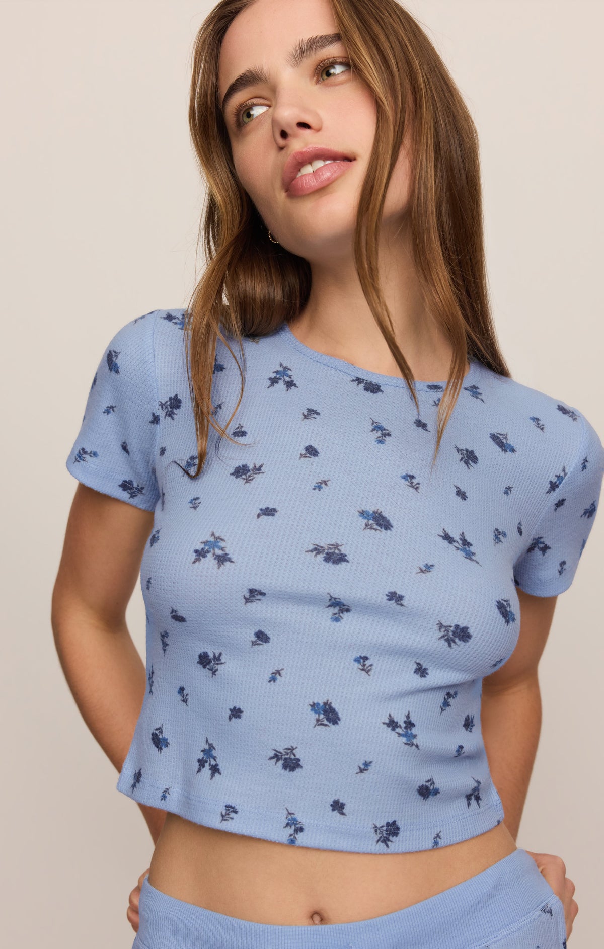 Floral Thermal Tee