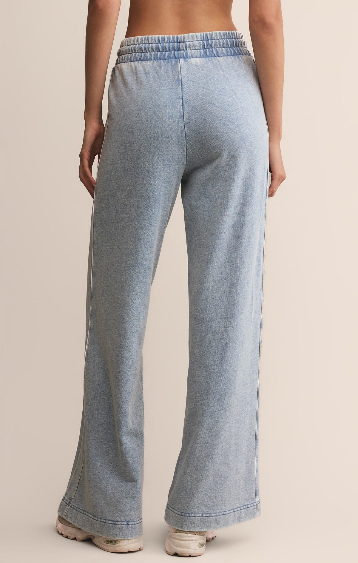 Sport Stripe Knit Denim Pant