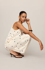 Lara Satin Dot Wide Leg Pant