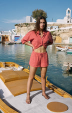 The Perfect Linen Striped Short