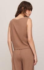 Sloane V-Neck Cotton Jersey Tank