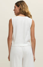Sloane V-Neck Cotton Jersey Tank