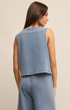 Solace V-Neck Jersey Denim Tank
