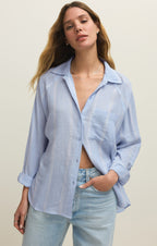 The Perfect Linen Striped Top