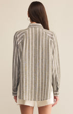 The Perfect Linen Striped Top