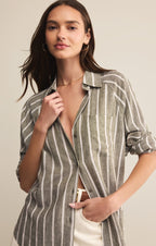 The Perfect Linen Striped Top