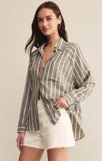 The Perfect Linen Striped Top