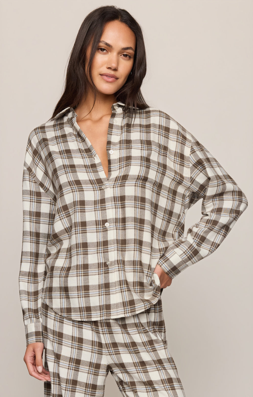 River Plaid Button Up