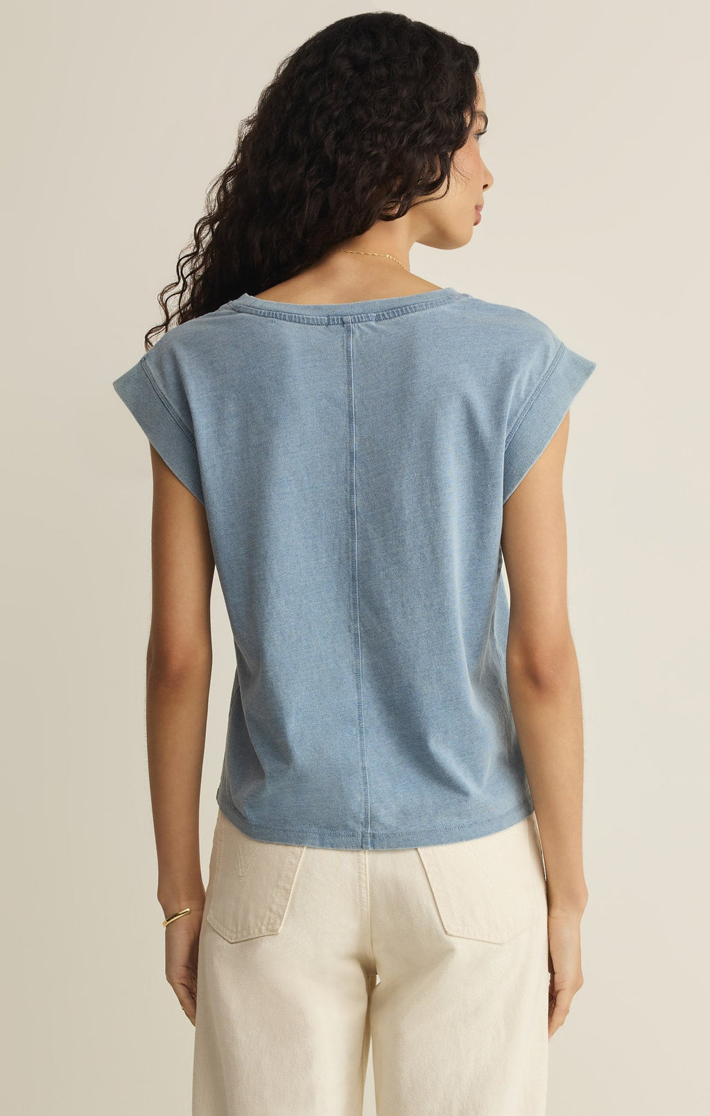 Camino Cotton Jersey Denim Tee