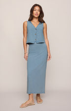 Noelle Jersey Denim Tank