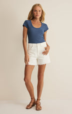 Leisurely Scoop Neck Tee